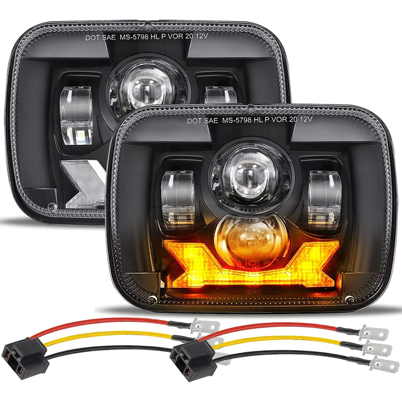 Outdoor Camping Jeep - Lampu Depan LED 5x7 7x6 9600LM