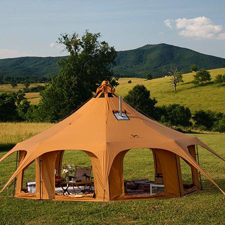 Outdoor Yurt Camping - Tenda Yurt Glamping Kapas Oxford 4