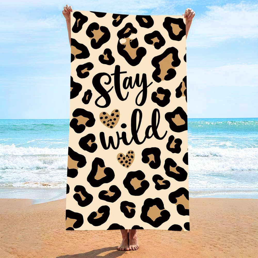 Camp Towel Microfiber - Handuk Pantai Cepat Kering Motif Macan