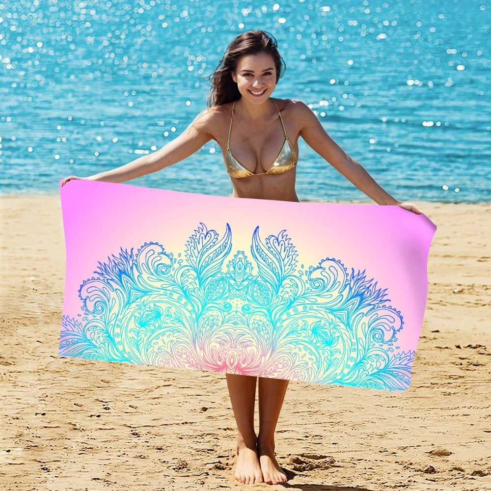 Camp Towel Microfiber - Handuk Pantai Pola Misterius 80X160CM Handuk