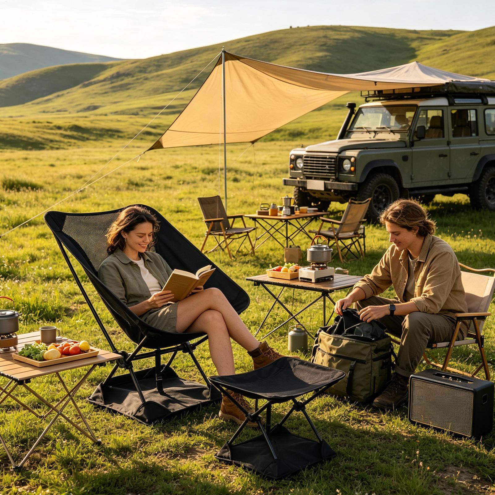 Alas Kursi Lipat Anti-Tenggela - Outdoor Camping Loveseat ulasan dan harga