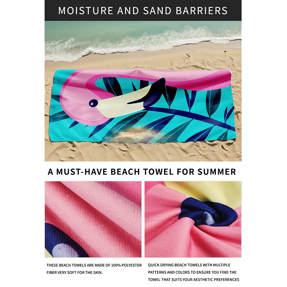 Handuk Pantai Penyu Laut Warna - Camp Towel Microfiber ulasan dan harga
