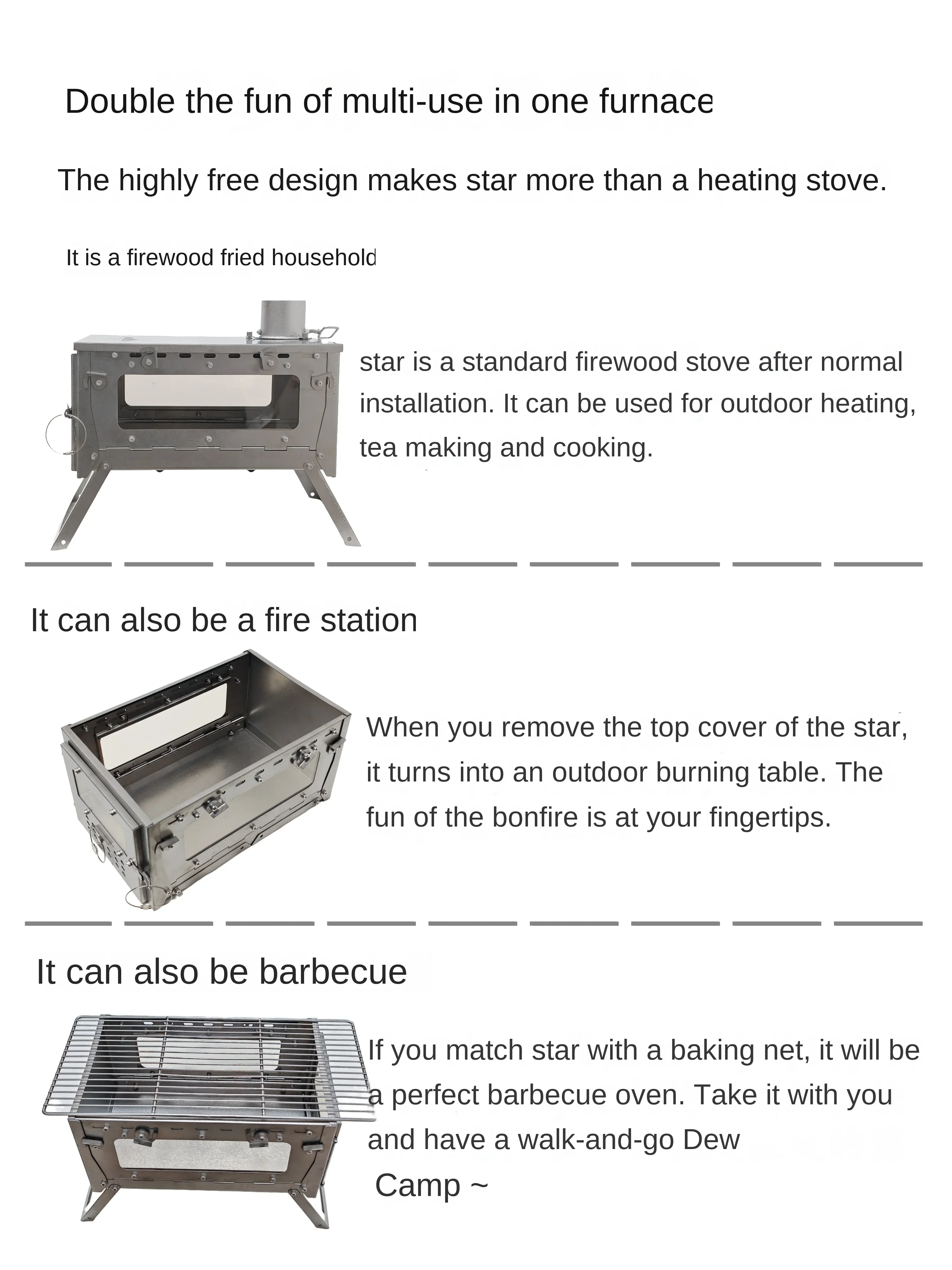 WT Star Ti kompor pemanas lipa - Outdoor Camping Gas Heater ulasan dan harga