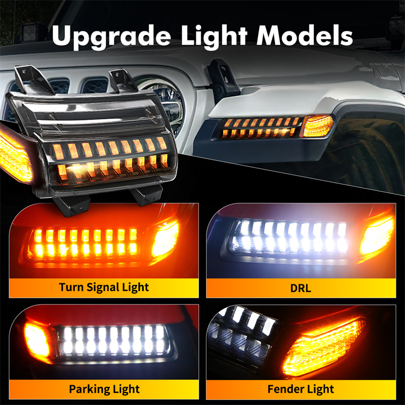 Lampu Sein LED DRL dengan Lamp - Outdoor Camping Jeep ulasan dan harga