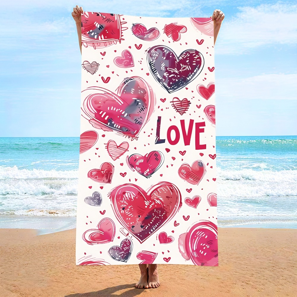 Handuk Mandi Simbol Hati 27X55 - Camp Towel Microfiber ulasan dan harga
