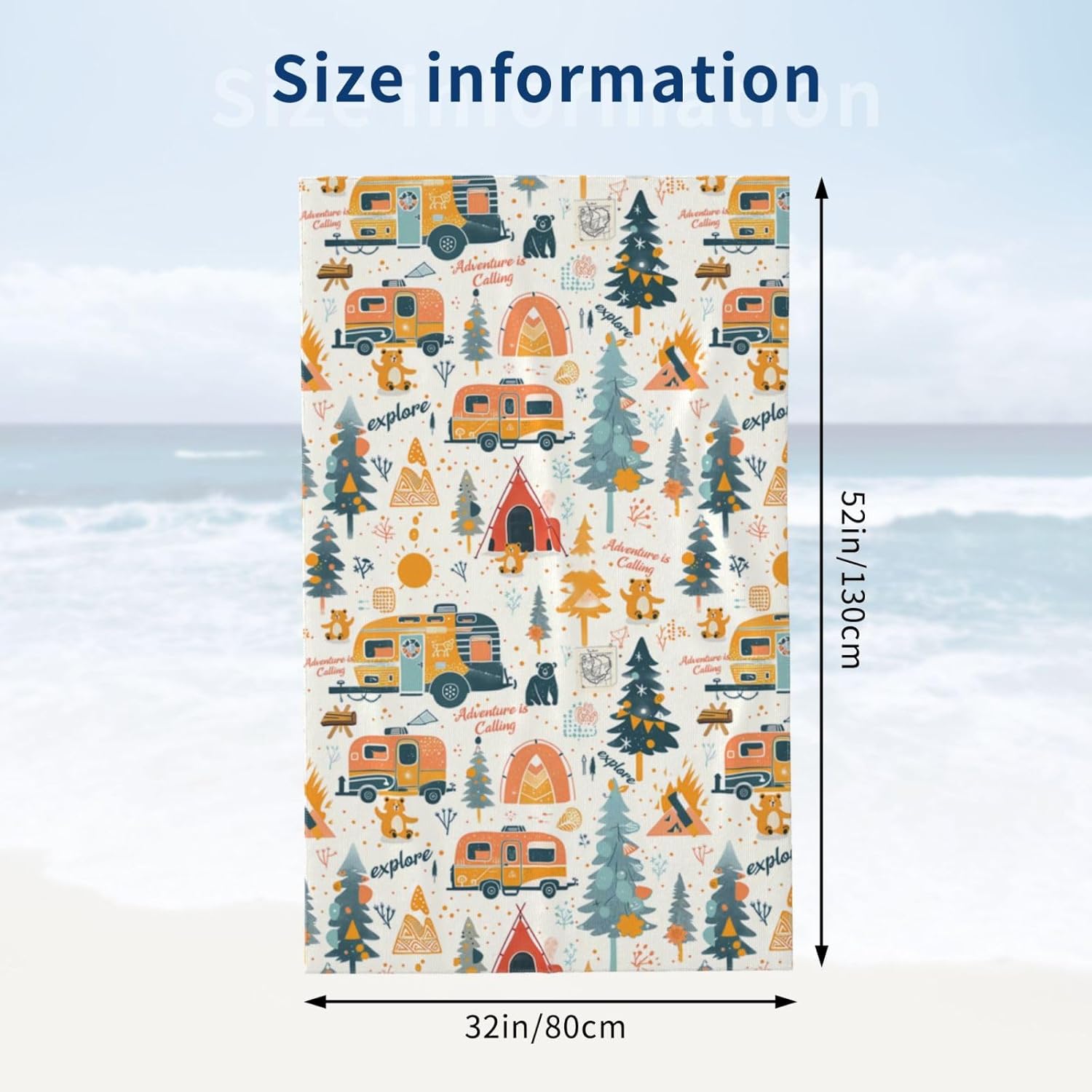 Handuk Pantai Petualangan Berk - Camp Towel Microfiber ulasan dan harga